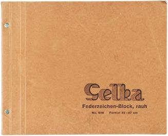 Alfred Wickenburg, Skizzenbuch Selka-Federzeichen-Block, No. 656, 1940/1944, Kohle, Bleistift,  ...