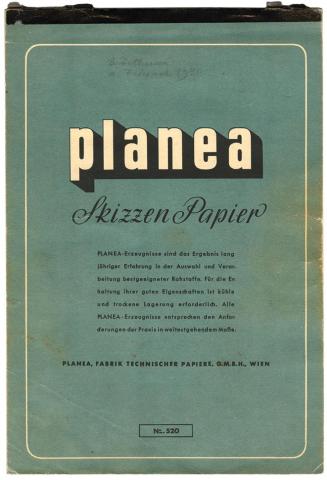 Alfred Wickenburg, planea Skizzen Papier, Skizzenbuch, No. 520: Wörthersee u. Friesach 1950, 19 ...