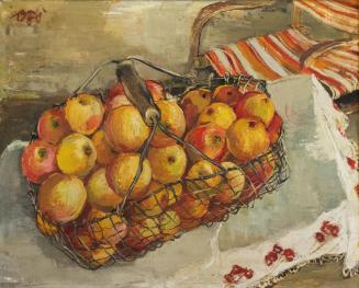 Otto Rudolf Schatz, Kanadische Äpfel, 1937, Öl auf Leinwand, 51 × 62 cm, Privatbesitz