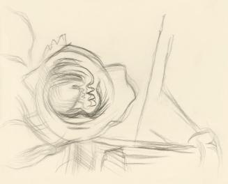 Alfred Wickenburg, Skizze, Bleistift auf Transparentpapier, Blattmaße: 19 × 15 cm, Leihgabe aus ...