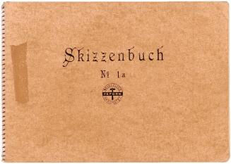 Alfred Wickenburg, Skizzenbuch No 1a (Nr.18/BD 471), um 1950, Schwarze Kreide und Bleistift auf ...
