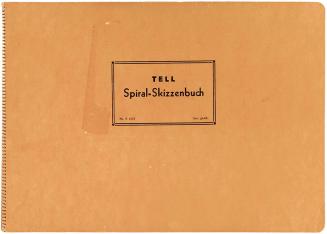 Alfred Wickenburg, Tell Spiral-Skizzenbuch Nr. S 1272 (Nr. 16), um 1955, Kohle und Bleistift au ...