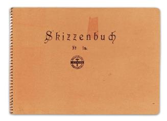 Alfred Wickenburg, Skizzenbuch No 1a (Nr. 26), 1955/1960, Bleistift  und Papier, 14,8 × 20,7 cm ...