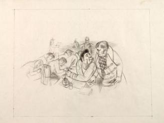 Alfred Wickenburg, Illustration zu Nikolai Gogols "Die Toten Seelen": Tschitschikov und Kannenm ...
