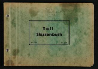 Alfred Wickenburg, Tell Skizzenbuch Nr. 1169: Graz, Müllerwirt 1950, 1950, Kohle und Rötel auf  ...