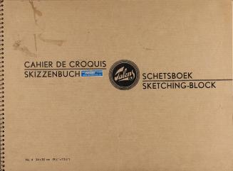 Alfred Wickenburg, Skizzenbuch Talens No 4, um 1961, Bleistift auf Papier, 23,7 × 32 cm, Privat ...