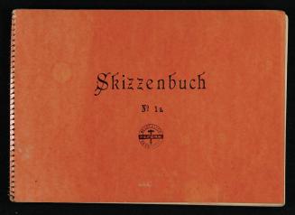 Alfred Wickenburg, Skizzenbuch No 1a, um 1960, Kohle auf Papier, 14,8 × 20,5 cm, Privatbesitz