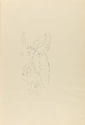 Alfred Wickenburg, Figurenstudie, 1941, Bleistift auf Papier, Blattmaße: 29,7 × 20,7 cm, Privat ...