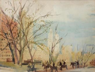 Otto Rudolf Schatz, New York - Central Park, 1936/1937, Aquarell auf Papier, WIENER STÄDTISCHE  ...
