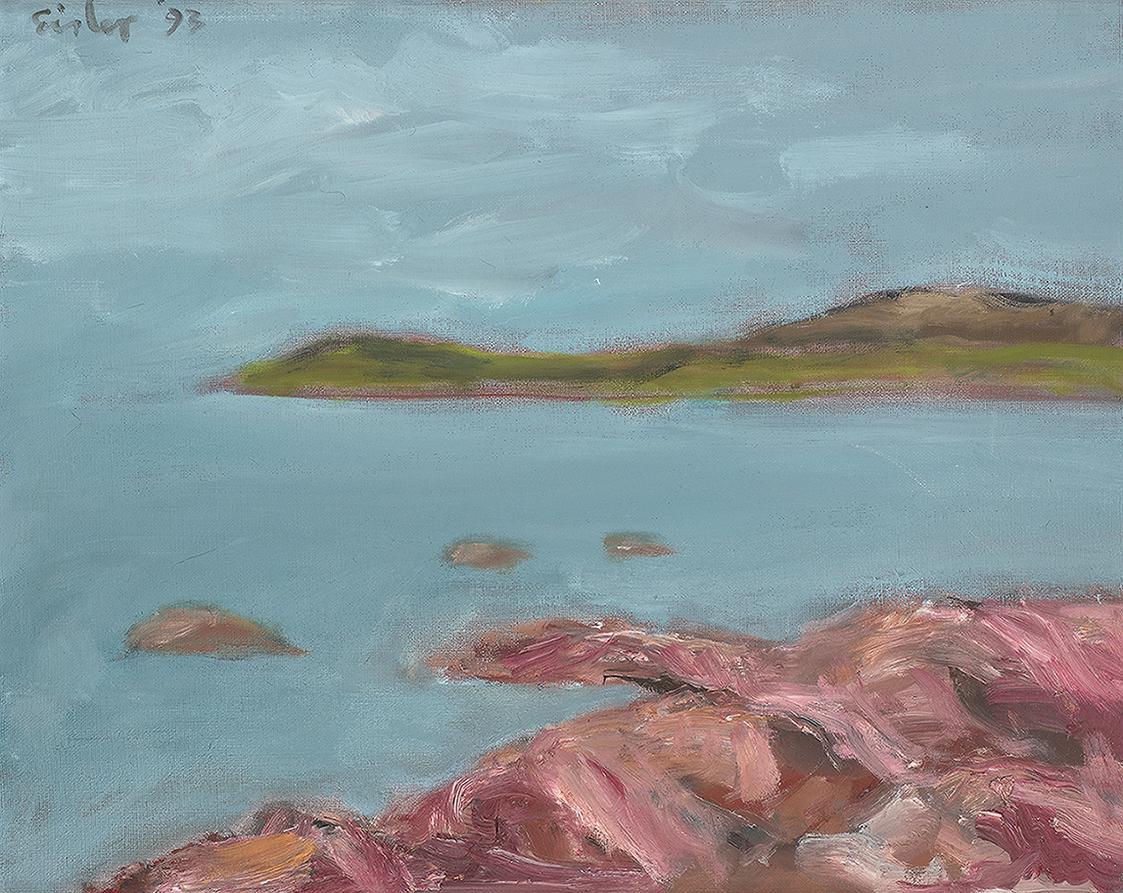 Georg Eisler, Ross Point, 1993, Öl auf Leinwand, 36 × 45 cm, Georg und Alice Eisler – Fonds für ...