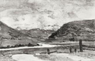 Tina Blau, Oetztal, 1901, Öl auf Holz, 17 × 26,5 cm, unbekannter Verbleib