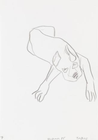 Kurt Hüpfner, Tabac, 1985, Bleistift auf Papier, kaschiert auf Karton, 29,7 × 21 cm, Privatbesi ...