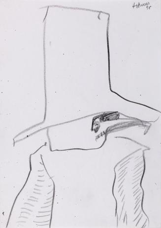 Kurt Hüpfner, Ohne Titel, 1998, Bleistift auf Papier, kaschiert auf Karton, 29,8 × 21 cm, Priva ...
