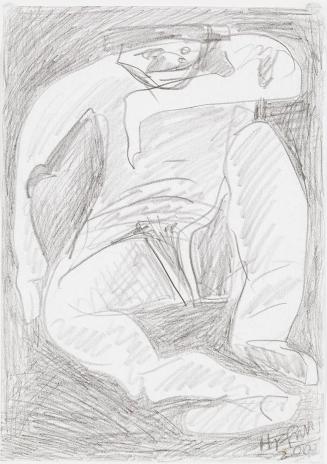 Kurt Hüpfner, Ohne Titel, 2000, Bleistift auf Papier, kaschiert auf Karton, 29,7 × 21 cm, Priva ...