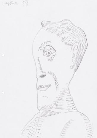 Kurt Hüpfner, Ohne Titel, 1993, Bleistift auf Papier, 29,7 × 21 cm, Privatbesitz, Wien
