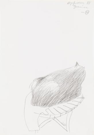 Kurt Hüpfner, Jeanine, 1988, Bleistift auf Papier, kaschiert auf Karton, 29,7 × 21 cm, Privatbe ...