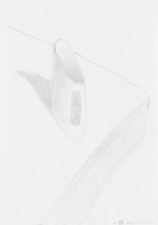Kurt Hüpfner, Ohne Titel, 1989, Bleistift auf Papier, kaschiert auf Karton, 29,7 × 21 cm, Priva ...