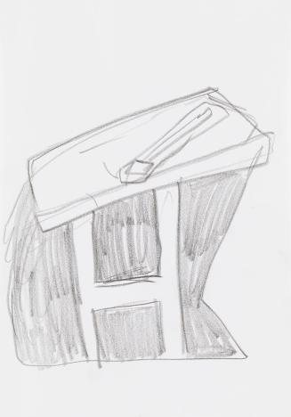 Kurt Hüpfner, Ohne Titel, um 1990, Bleistift auf Papier, kaschiert auf Karton, 29,7 × 21 cm, Pr ...