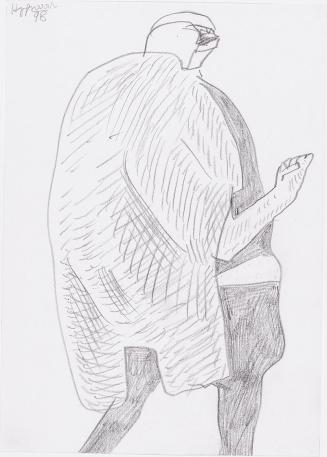 Kurt Hüpfner, Ohne Titel, 1998, Bleistift auf Papier, kaschiert auf Karton, 29,7 × 21 cm, Priva ...