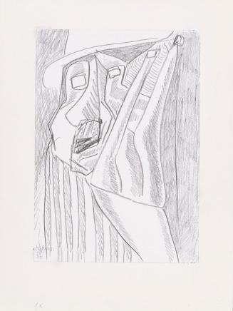 Kurt Hüpfner, Ohne Titel, 1997, Bleistift auf Papier, kaschiert auf Karton, 29,7 × 21 cm, Priva ...