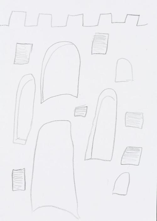 Kurt Hüpfner, Ohne Titel, um 2010, Bleistift auf Papier, 29,7 × 21 cm, Privatbesitz, Wien