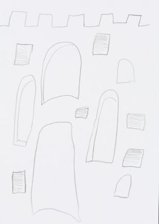 Kurt Hüpfner, Ohne Titel, um 2010, Bleistift auf Papier, 29,7 × 21 cm, Privatbesitz, Wien