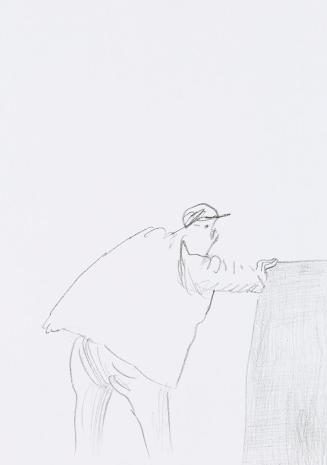 Kurt Hüpfner, Ohne Titel, um 2010, Bleistift auf Papier, 29,7 × 21 cm, Privatbesitz, Wien