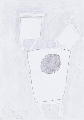 Kurt Hüpfner, Big Apple, um 2009, Bleistift auf Papier, 29,7 × 21 cm, Privatbesitz, Wien