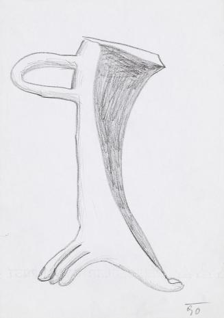 Kurt Hüpfner, Ohne Titel, 1990, Bleistift auf Papier, 29,7 × 21 cm, Privatbesitz, Wien