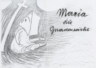 Kurt Hüpfner, Maria die Gnadenreiche, Graphic Novel, nach 2003, Kopie und Bleistiftzeichnung, m ...