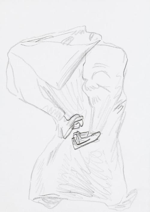 Kurt Hüpfner, Ohne Titel, um 2000, Bleistift auf Papier, 29,7 × 21 cm, Privatbesitz, Wien, Inv. ...