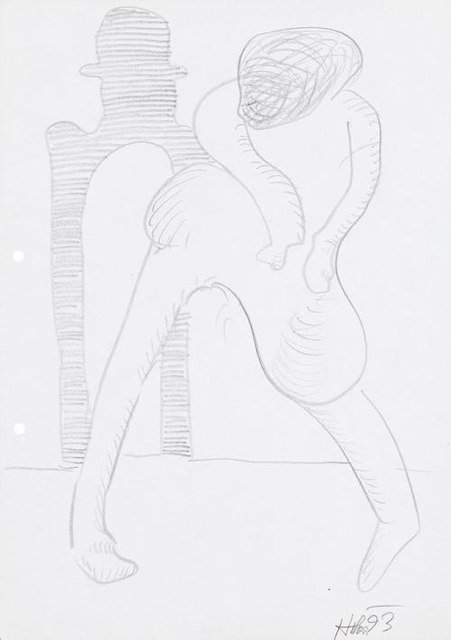 Kurt Hüpfner, Ohne Titel, 1993, Bleistift auf Papier, 29,7 × 21 cm, Privatbesitz, Wien, Inv.-Nr ...
