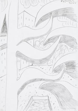 Kurt Hüpfner, Ohne Titel, 2000, Bleistift auf Papier, 29,7 × 21 cm, Privatbesitz, Wien