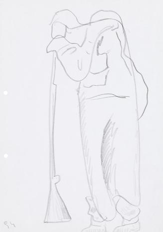 Kurt Hüpfner, Ohne Titel, 1994, Bleistift auf Papier, 29,7 × 21 cm, Privatbesitz, Wien