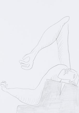 Kurt Hüpfner, Ohne Titel, um 2008, Bleistift auf Papier, 29,7 × 21 cm, Privatbesitz, Wien