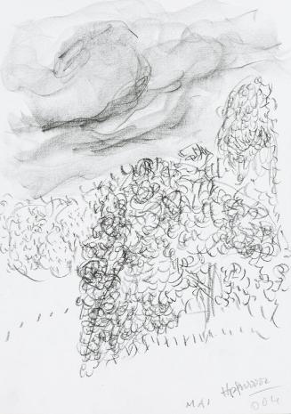 Kurt Hüpfner, Mai, 2004, Bleistift und Kohle auf Papier, 29,7 × 21 cm, Privatbesitz, Wien