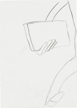 Kurt Hüpfner, Ohne Titel, um 1995, Bleistift auf Papier, 29,7 × 21 cm, Privatbesitz, Wien