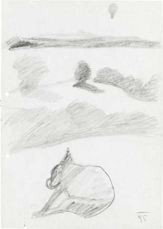 Kurt Hüpfner, Ohne Titel, 1995, Bleistift auf Papier, 29,7 × 21 cm, Privatbesitz, Wien