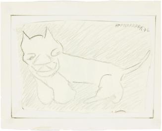 Kurt Hüpfner, Ohne Titel, 1976, Bleistift auf ungebleichtem Papier, kaschiert auf Karton, 12 ×  ...