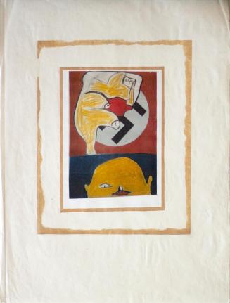 Kurt Hüpfner, Wotan, um 2000, Kopie, kaschiert auf Papier, Packpapier, 65 × 48 cm, Privatbesitz ...