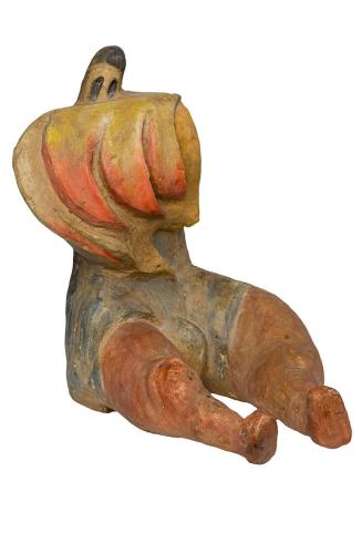 Kurt Hüpfner, Pfingsten, 1994, Gips, Pigmentfarbe, Öl, 27,5 × 17 × 31,5 cm, Privatbesitz, Wien