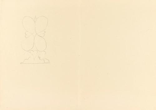 Alfred Wickenburg, Studie eines Ornaments, um 1939, Bleistift auf Papier, Blattmaße: 20,7 × 29, ...