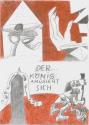 Kurt Hüpfner, Der König amüsiert sich 1, 2. Zustand, Graphic Novel, um 2000, Kopien, mit Buntst ...