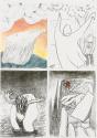 Kurt Hüpfner, "Sacre de printemps", 2. Zustand, Graphic Novel, nach 2002, Kopien, mit Buntstift ...