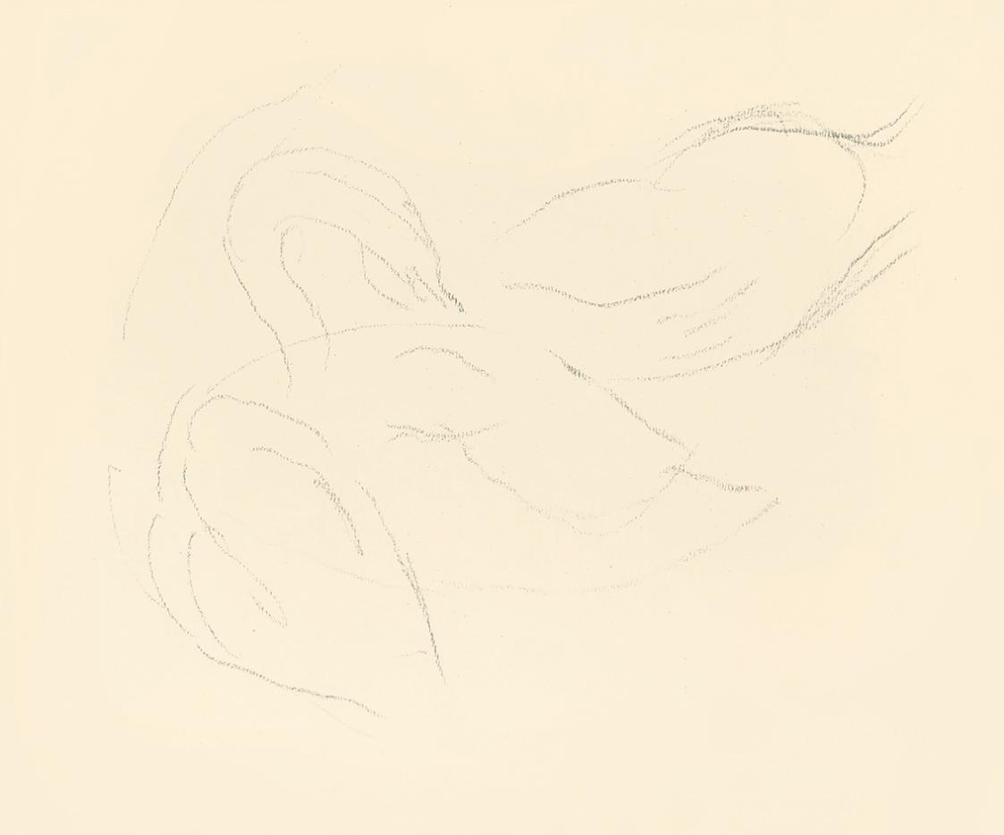 Alfred Wickenburg, Studien zu einem Schwan, 1938, Bleistift auf Papier, Blattmaße: 19 × 23 cm,  ...