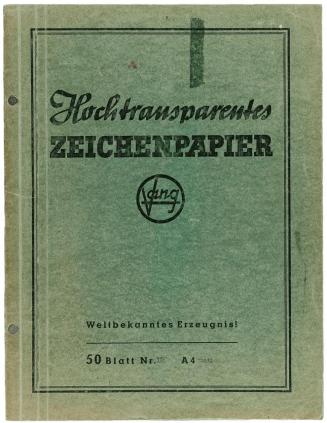 Alfred Wickenburg, Skizzenbuch: Hochtransparentes Zeichenpapier Vang (Nr. 25), um 1943, Bleisti ...