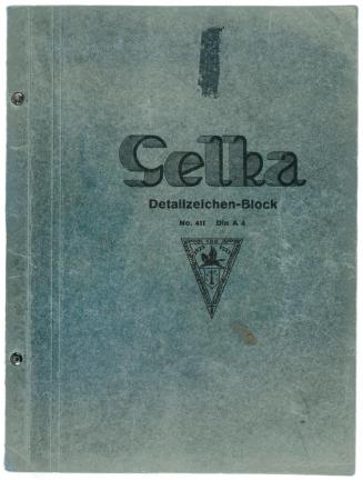 Alfred Wickenburg, Selka Detailzeichen-Block No. 411 (Nr. 23), um 1945, Rote Kreide und Rötel a ...
