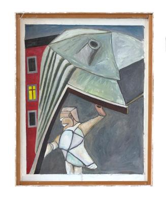 Kurt Hüpfner, Ohne Titel, um 2000, Acryl auf Holz, 64 × 50 cm, Privatbesitz, Niederösterreich