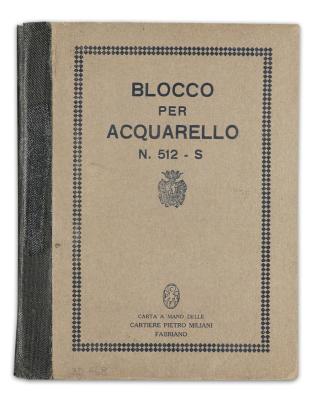 Alfred Wickenburg, Skizzenbuch Blocco per Acquarello N. 512 - S, 1940/1945, Bleistift auf Papie ...