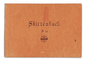 Alfred Wickenburg, Skizzenbuch (Nr. 22), um 1935, Kohle auf Papier, 14,8 × 21 cm, Leihgabe aus  ...